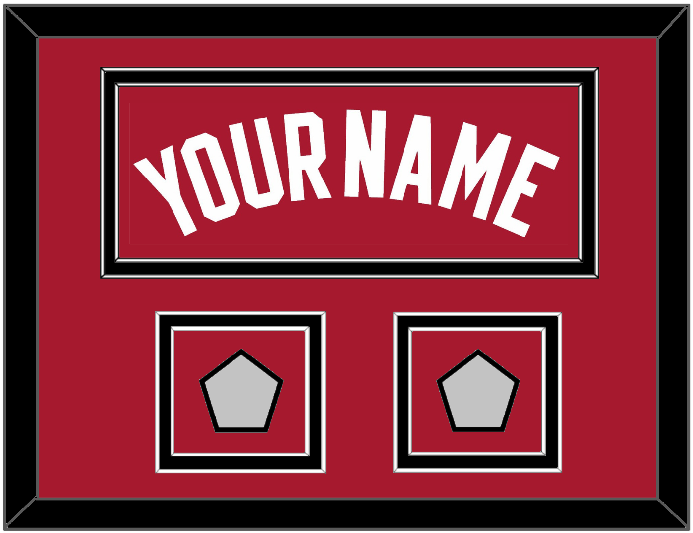 Miami Name & 2 Finals Patches - Alternate Red (2001-2008) - Signature Tier 5
