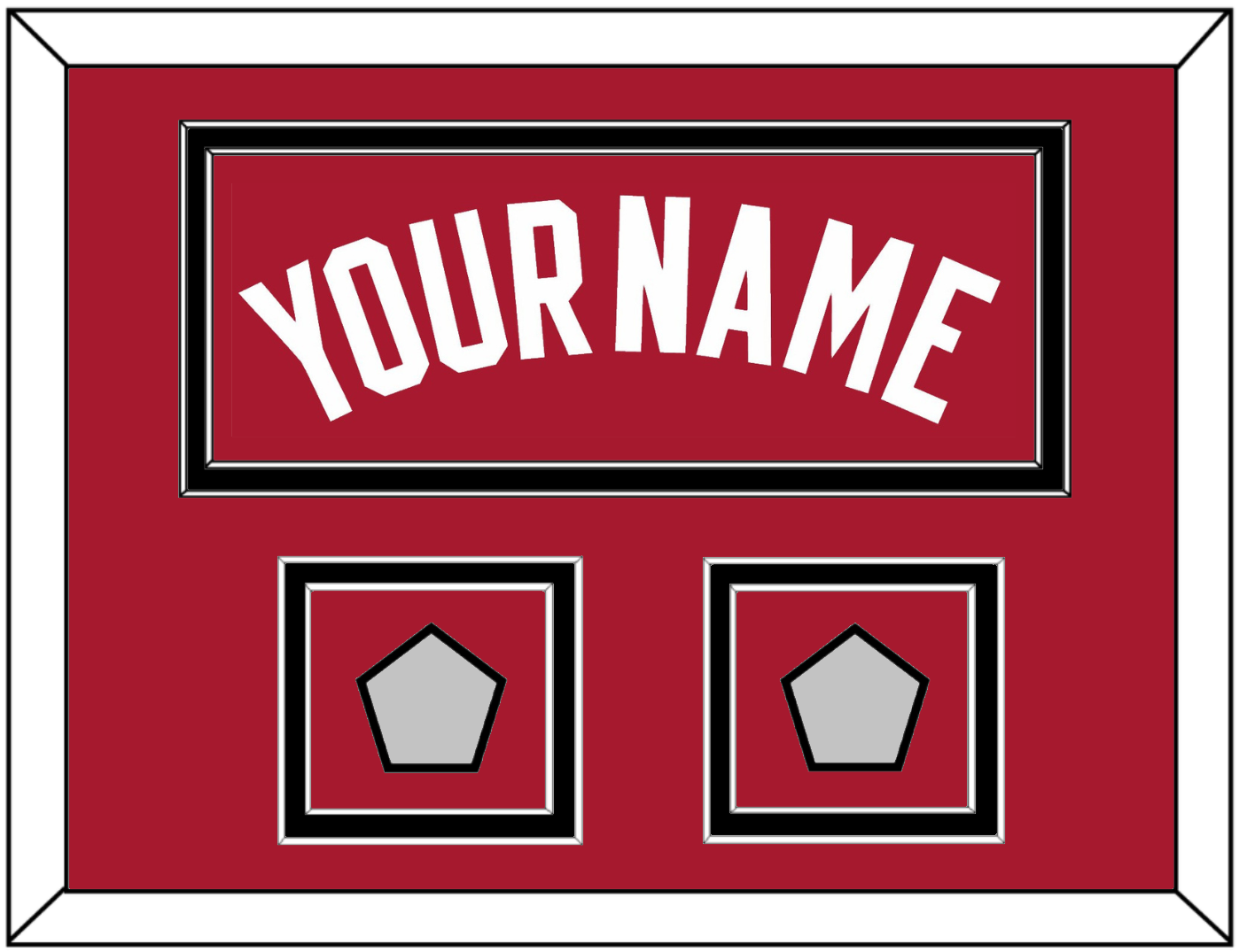 Miami Name & 2 Finals Patches - Alternate Red (2001-2008) - Signature Tier 5