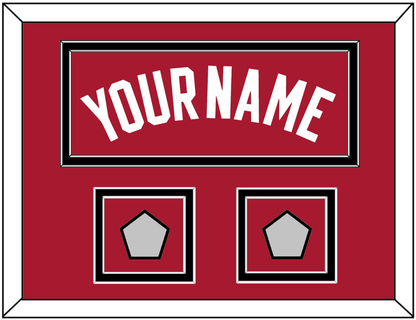 Miami Name & 2 Finals Patches - Alternate Red (2001-2008) - Signature Tier 5