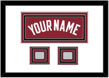 Miami Name & 2 Finals Patches - Alternate Red (2009-2017) - Triple Mat 3