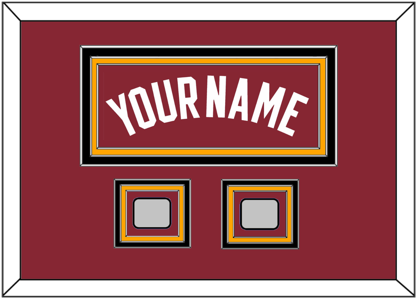 Miami Name & 2 Finals Patches - Alternate Red (2009-2017) - Premier Tier 5