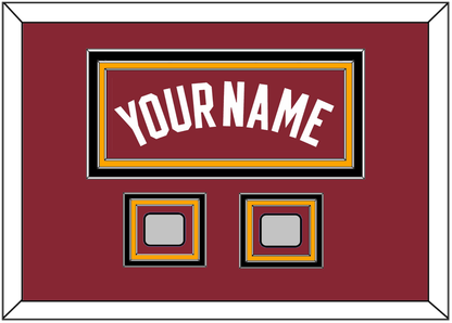 Miami Name & 2 Finals Patches - Alternate Red (2009-2017) - Premier Tier 5