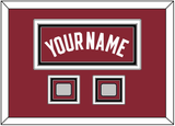 Miami Name & 2 Finals Patches - Alternate Red (2009-2017) - Triple Mat 7