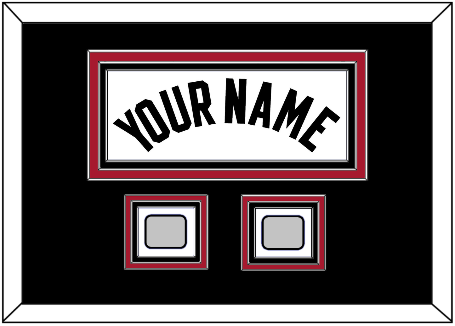 Miami Name & 2 Finals Patches - Home White (1999-2008) - Premier Tier 5
