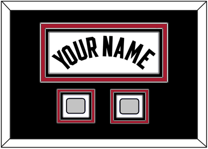 Miami Name & 2 Finals Patches - Home White (1999-2008) - Premier Tier 5