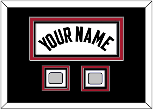 Miami Name & 2 Finals Patches - Home White (1999-2008) - Premier Tier 5