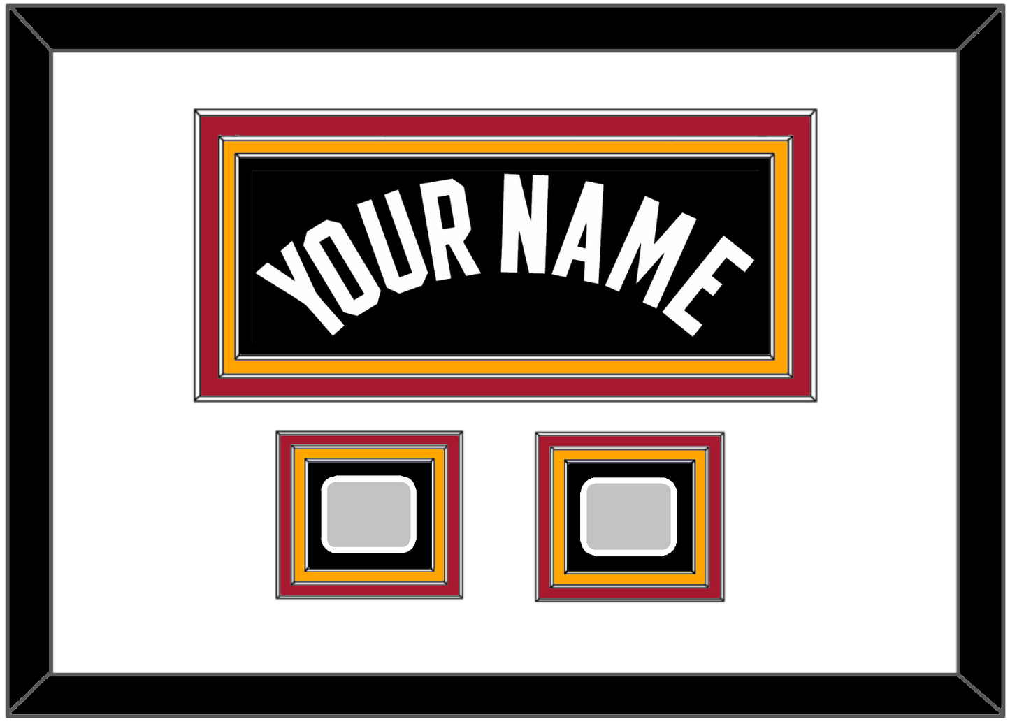Miami Name & 2 Finals Patches - Road Black (1999-2008) - Premier Tier 3