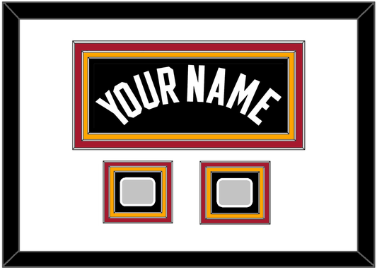 Miami Name & 2 Finals Patches - Road Black (1999-2008) - Premier Tier 3