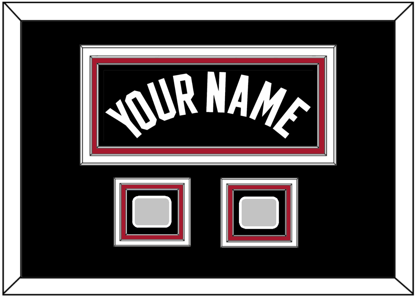Miami Name & 2 Finals Patches - Road Black (1999-2008) - Premier Tier 5