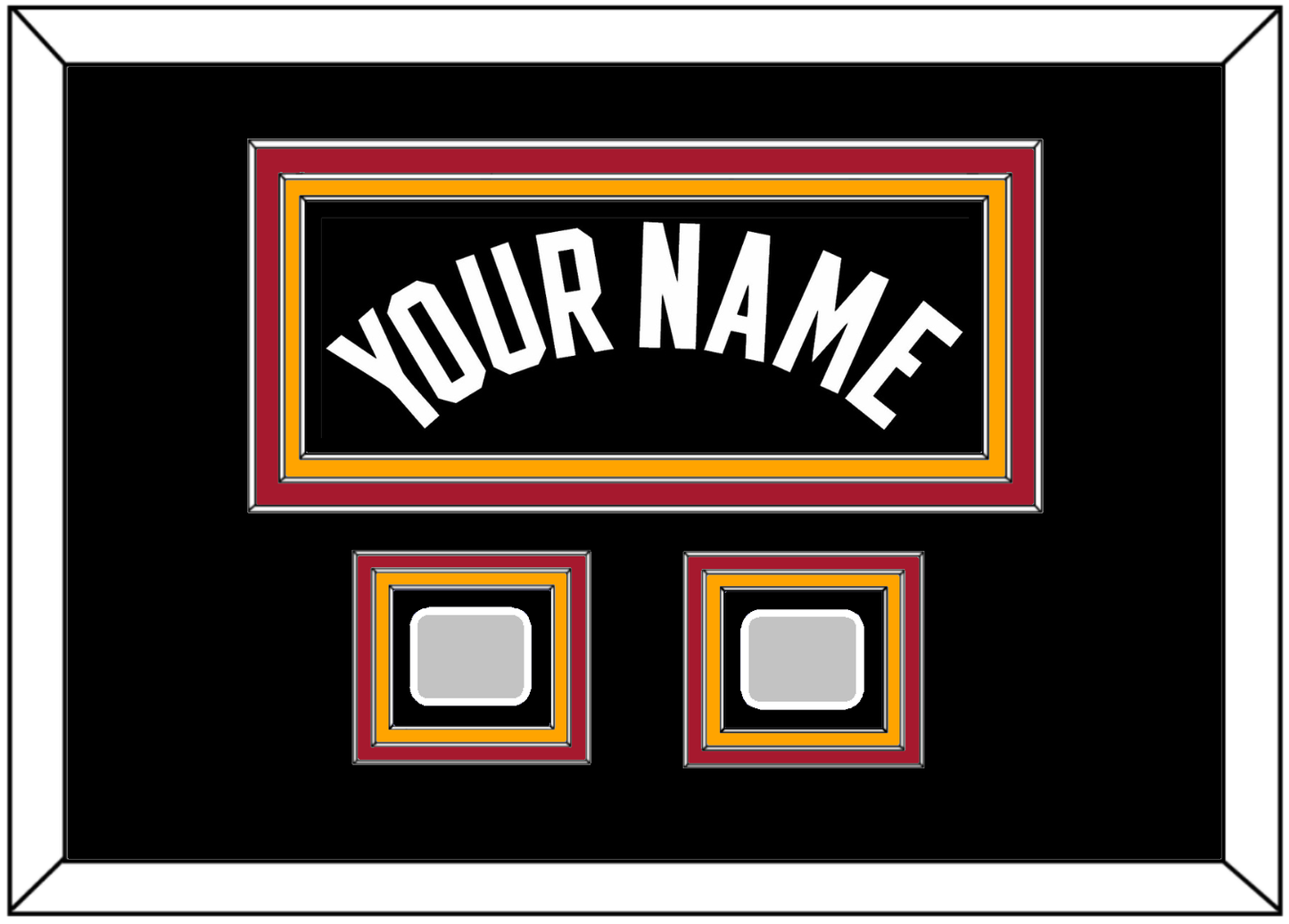 Miami Name & 2 Finals Patches - Road Black (1999-2008) - Premier Tier 7