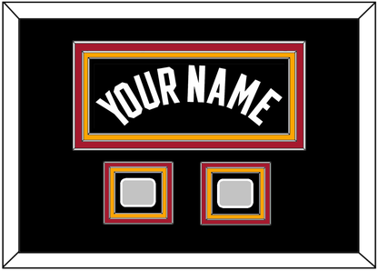 Miami Name & 2 Finals Patches - Road Black (1999-2008) - Premier Tier 7