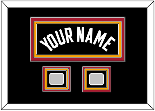 Miami Name & 2 Finals Patches - Road Black (1999-2008) - Premier Tier 7