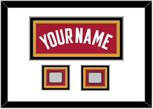 Miami Name & 2 Finals Patches - Alternate Red (2001-2008) - Premier Tier 1