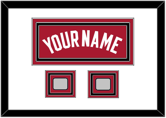Miami Name & 2 Finals Patches - Alternate Red (2001-2008) - Premier Tier 3