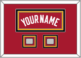 Miami Name & 2 Finals Patches - Alternate Red (2001-2008) - Triple Mat 5