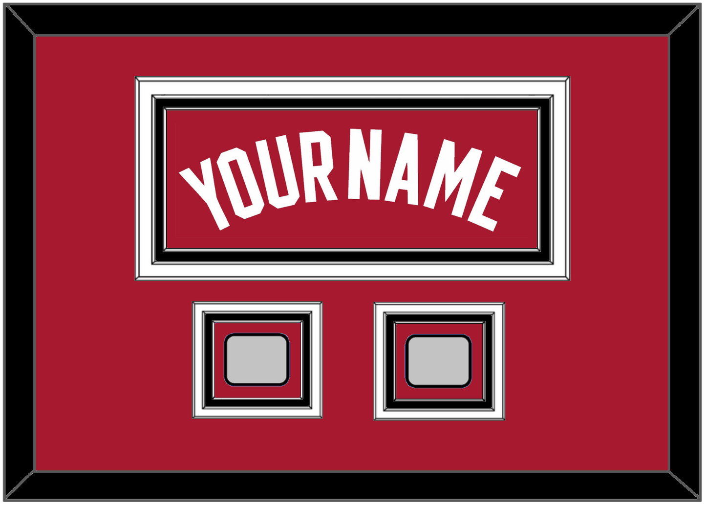 Miami Name & 2 Finals Patches - Alternate Red (2001-2008) - Premier Tier 7