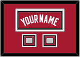 Miami Name & 2 Finals Patches - Alternate Red (2001-2008) - Triple Mat 7