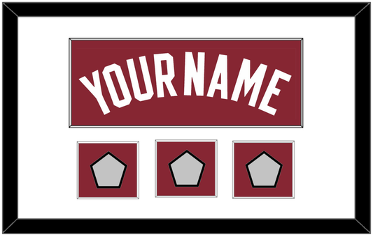Miami Name & 3 Finals Patches - Alternate Red (2009-2017) - Essential Tier 1