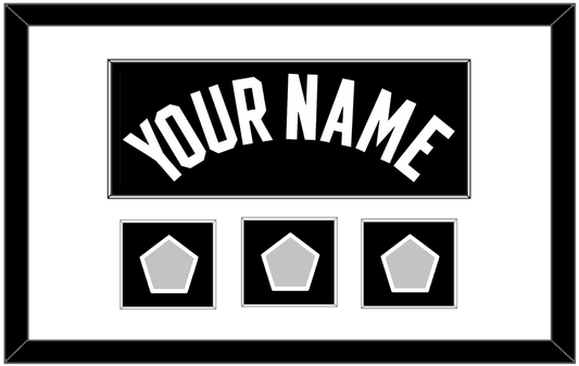 Miami Name & 3 Finals Patches - Road Black (1999-2008) - Essential Tier 1