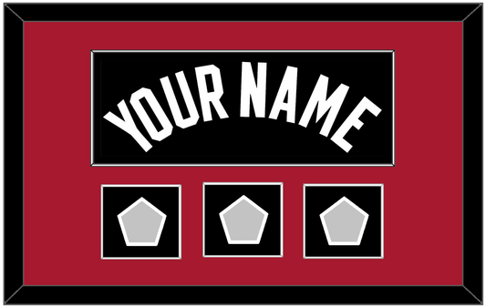 Miami Name & 3 Finals Patches - Road Black (1999-2008) - Essential Tier 2