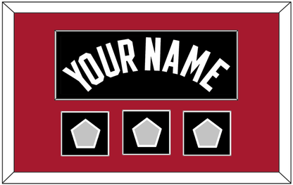Miami Name & 3 Finals Patches - Road Black (1999-2008) - Essential Tier 2