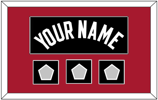 Miami Name & 3 Finals Patches - Road Black (1999-2008) - Essential Tier 2