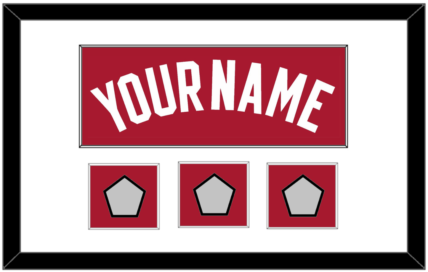 Miami Name & 3 Finals Patches - Alternate Red (2001-2008) - Essential Tier 1