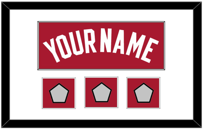 Miami Name & 3 Finals Patches - Alternate Red (2001-2008) - Essential Tier 1