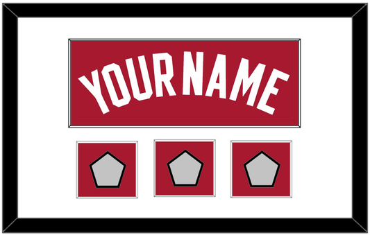 Miami Name & 3 Finals Patches - Alternate Red (2001-2008) - Essential Tier 1