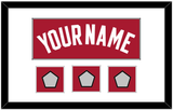 Miami Name & 3 Finals Patches - Alternate Red (2001-2008) - Single Mat 1
