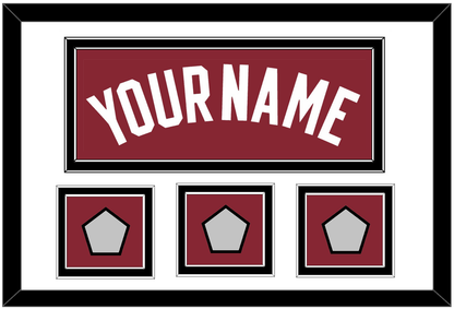 Miami Name & 3 Finals Patches - Alternate Red (2009-2017) - Signature Tier 1