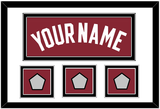 Miami Name & 3 Finals Patches - Alternate Red (2009-2017) - Signature Tier 1