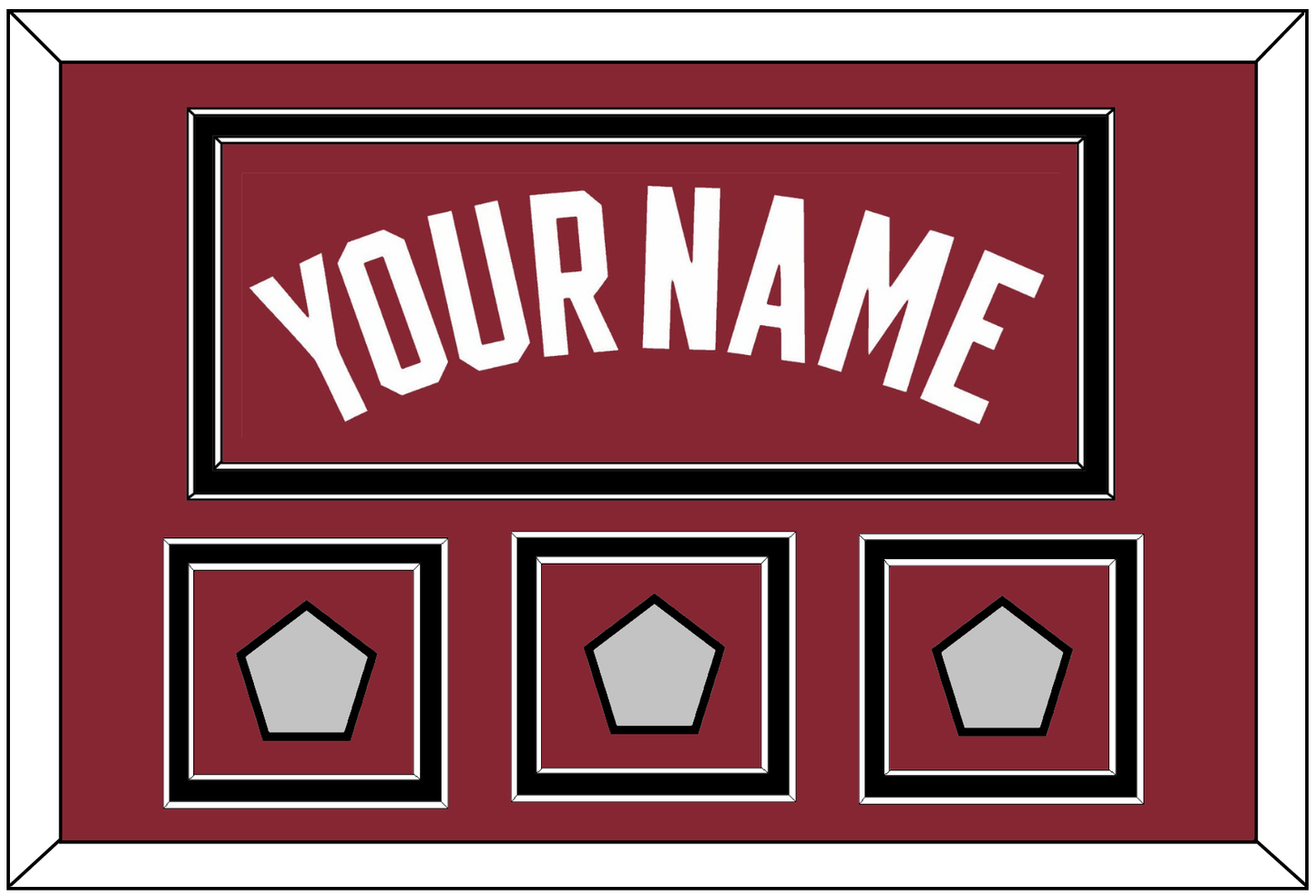 Miami Name & 3 Finals Patches - Alternate Red (2009-2017) - Signature Tier 3