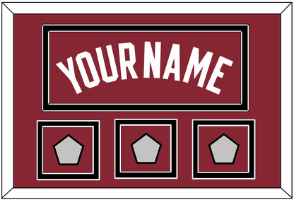 Miami Name & 3 Finals Patches - Alternate Red (2009-2017) - Signature Tier 3
