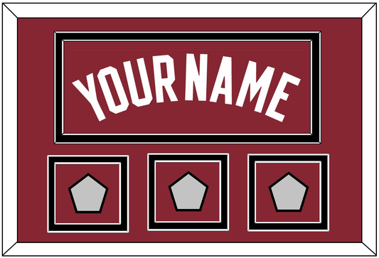 Miami Name & 3 Finals Patches - Alternate Red (2009-2017) - Signature Tier 3