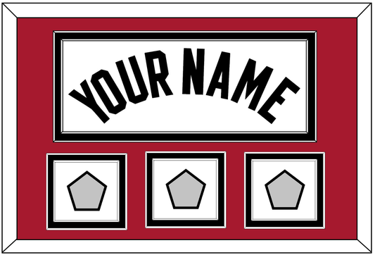 Miami Name & 3 Finals Patches - Home White (1999-2008) - Signature Tier 2