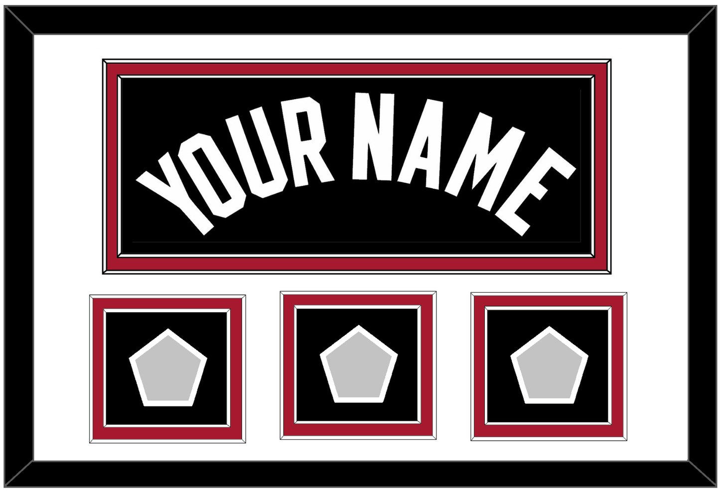 Miami Name & 3 Finals Patches - Road Black (1999-2008) - Signature Tier 1