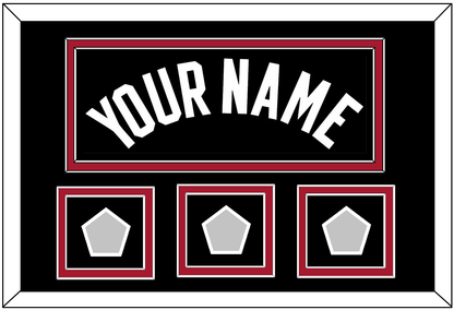 Miami Name & 3 Finals Patches - Road Black (1999-2008) - Signature Tier 2