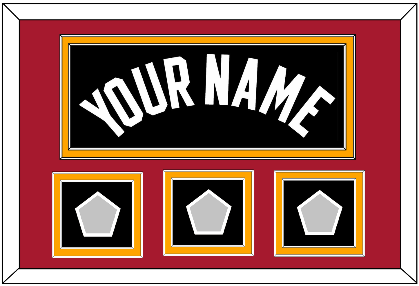 Miami Name & 3 Finals Patches - Road Black (1999-2008) - Signature Tier 3