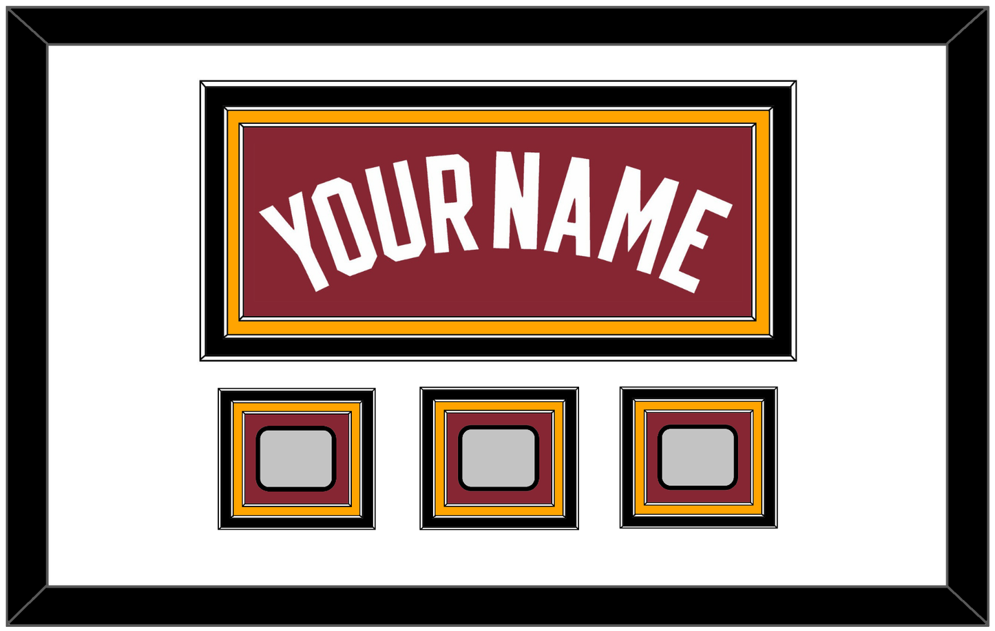 Miami Name & 3 Finals Patches - Alternate Red (2009-2017) - Premier Tier 1