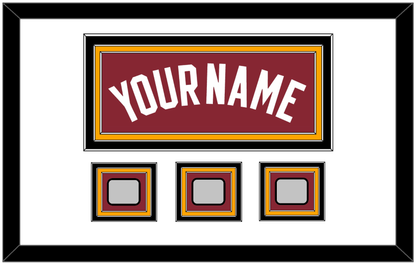 Miami Name & 3 Finals Patches - Alternate Red (2009-2017) - Premier Tier 1