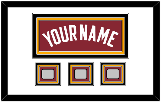 Miami Name & 3 Finals Patches - Alternate Red (2009-2017) - Premier Tier 1