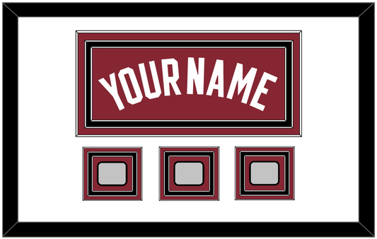 Miami Name & 3 Finals Patches - Alternate Red (2009-2017) - Premier Tier 2