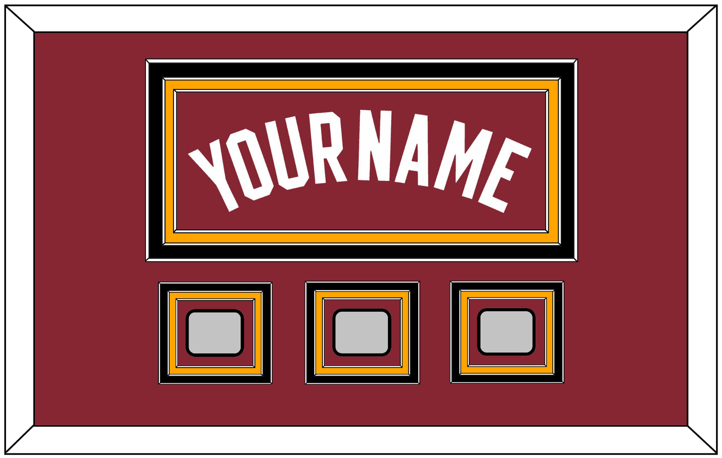 Miami Name & 3 Finals Patches - Alternate Red (2009-2017) - Premier Tier 3