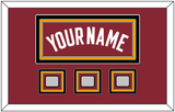 Miami Name & 3 Finals Patches - Alternate Red (2009-2017) - Triple Mat 3