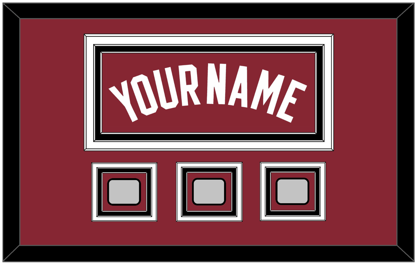 Miami Name & 3 Finals Patches - Alternate Red (2009-2017) - Premier Tier 4