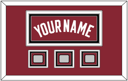 Miami Name & 3 Finals Patches - Alternate Red (2009-2017) - Premier Tier 4