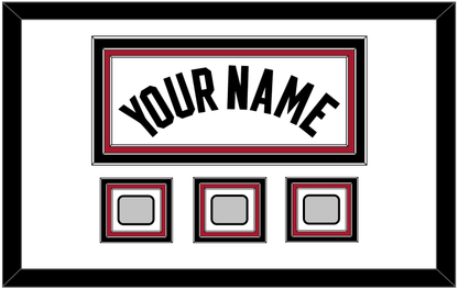 Miami Name & 3 Finals Patches - Home White (1999-2008) - Premier Tier 1