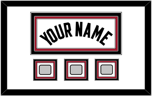 Miami Name & 3 Finals Patches - Home White (1999-2008) - Premier Tier 1