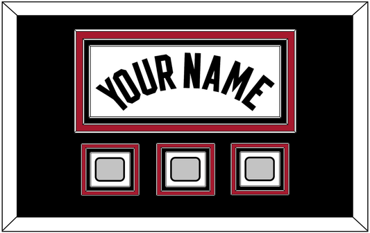 Miami Name & 3 Finals Patches - Home White (1999-2008) - Premier Tier 3